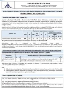 एअरपोर्ट्स अथॉरिटी ऑफ इंडिया (AAI) मध्ये ‘Junior Executive (Air Traffic Control)’ पदासाठी भरती – 2025